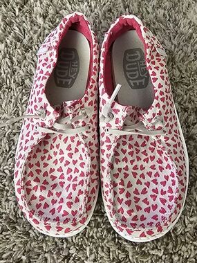Hey Dude Kids' Wendy Heart Slip-On Shoes